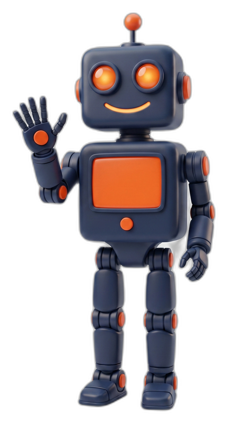 Robot TuPrimerPrompt saludando